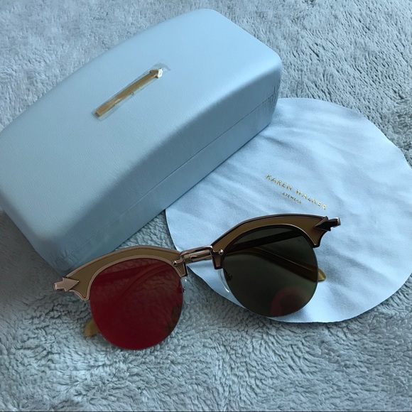 Karen Walker Accessories - NWT Karen Walker Buccaneer Amber Sunglasses